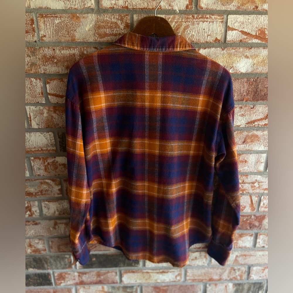 BKE Plaid Boyfriend Button Up Shirt Size XS - Picture 5 of 15